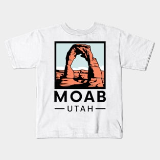 Moab Utah Arches Kids T-Shirt